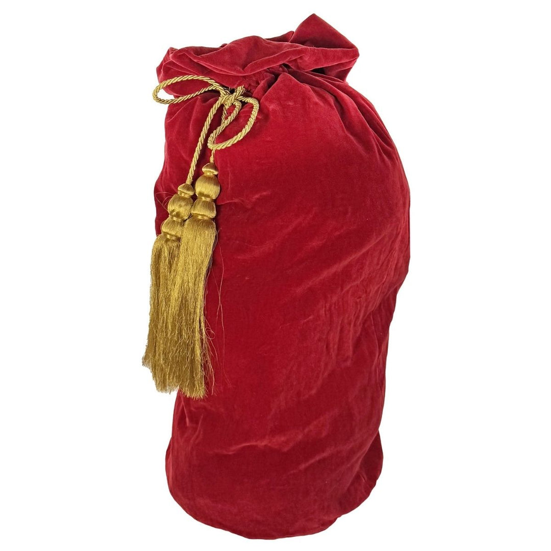 SANTA BAG WITH GOLD TASSELS RED 100CM - SHISHI - Compralo en CorinneRegalos.com