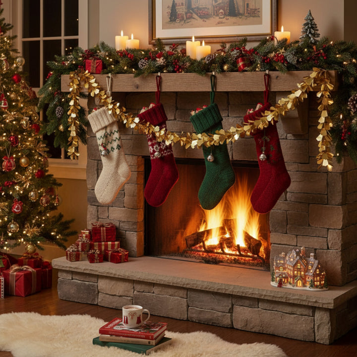 PAPER FLOWER GARLAND GOLD 175CM