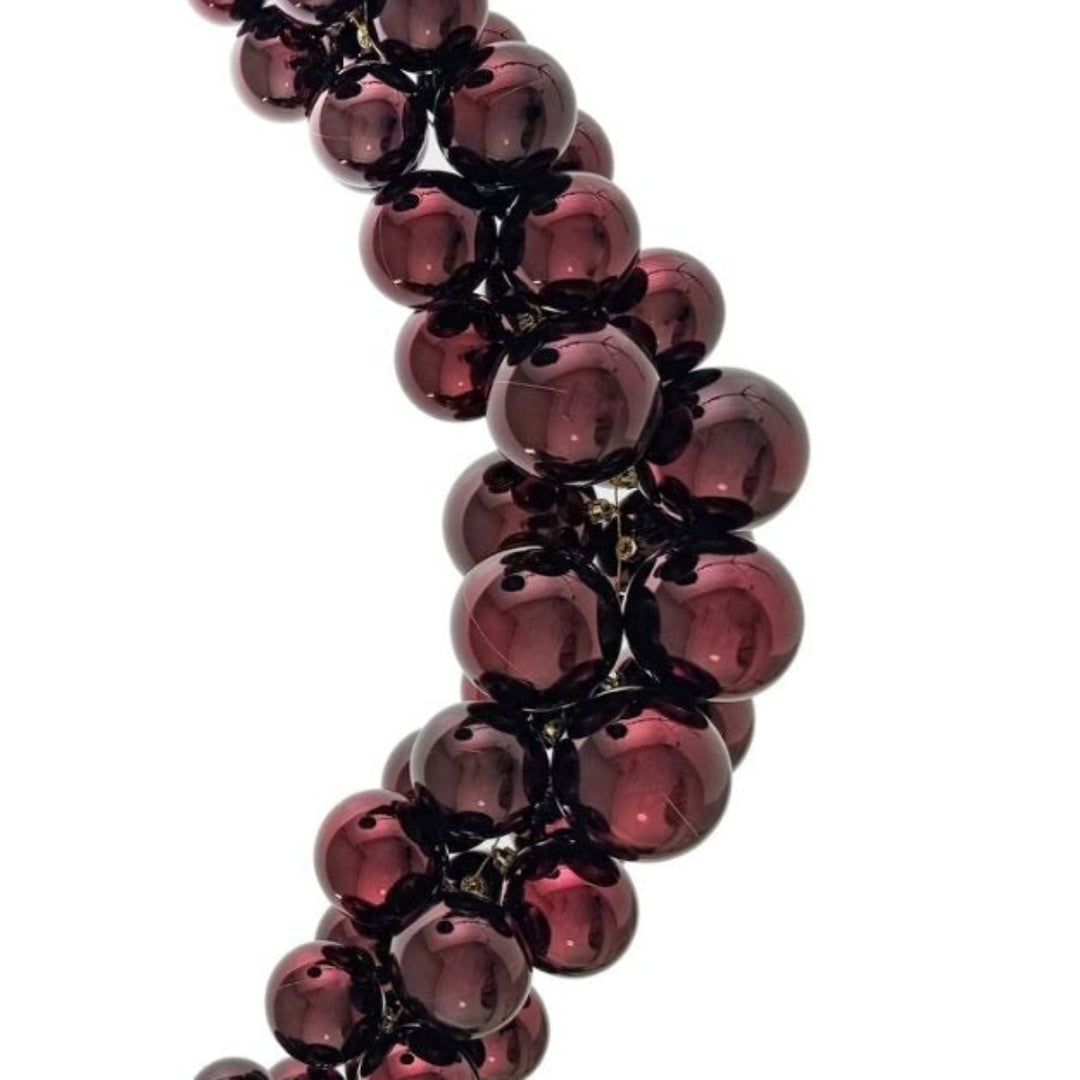 BUBBLE SWAG GARLAND BURGUNDY 190CM