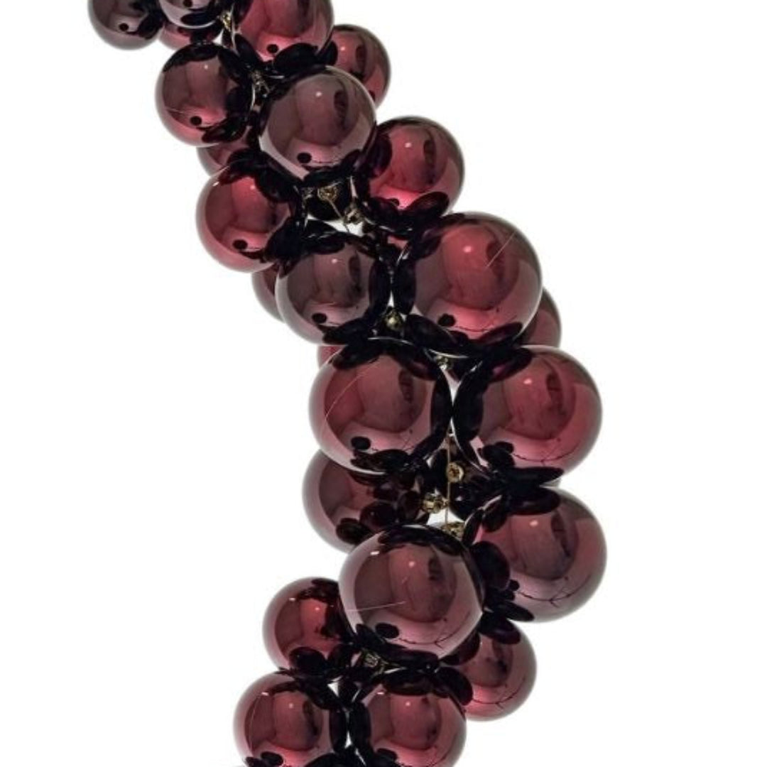 BUBBLE SWAG GARLAND BURGUNDY 140CM