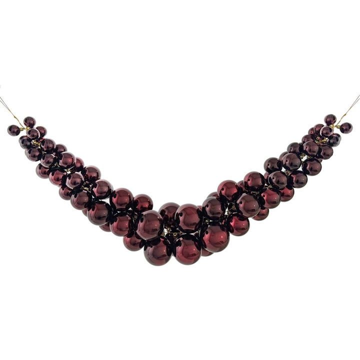 BUBBLE SWAG GARLAND BURGUNDY 140CM