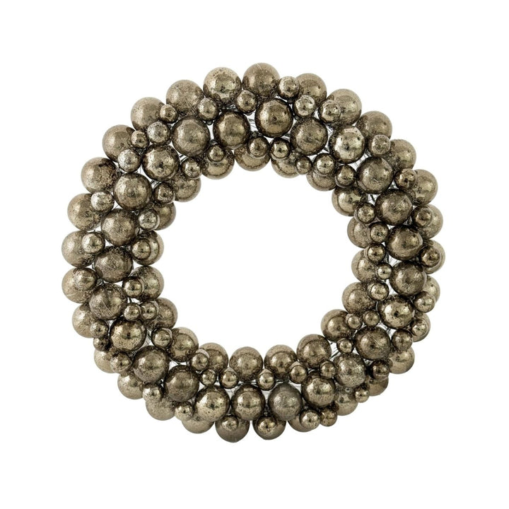 BUBBLE WREATH ANTIQUE SILVER 52CM - SHISHI - Compralo en CorinneRegalos.com