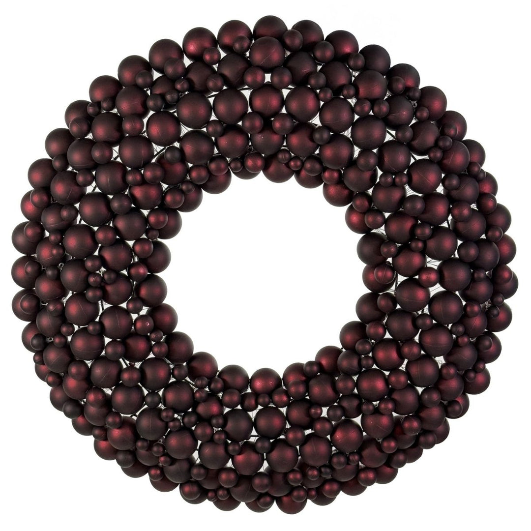BUBBLE WREATH MAT BURGUNDY 74CM - SHISHI - Compralo en CorinneRegalos.com