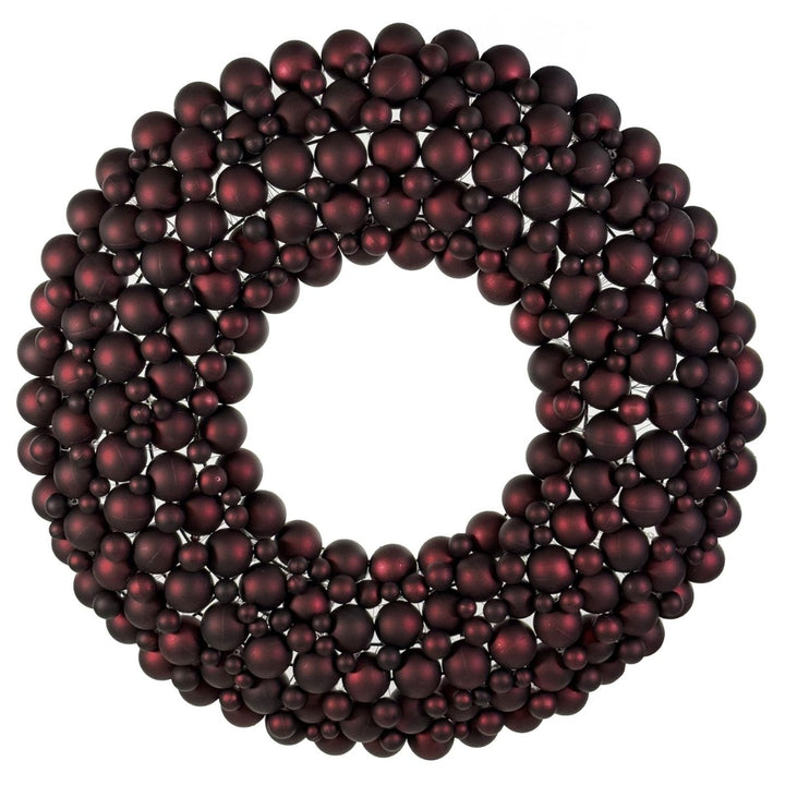 BUBBLE WREATH MAT BURGUNDY 74CM - SHISHI - Compralo en CorinneRegalos.com