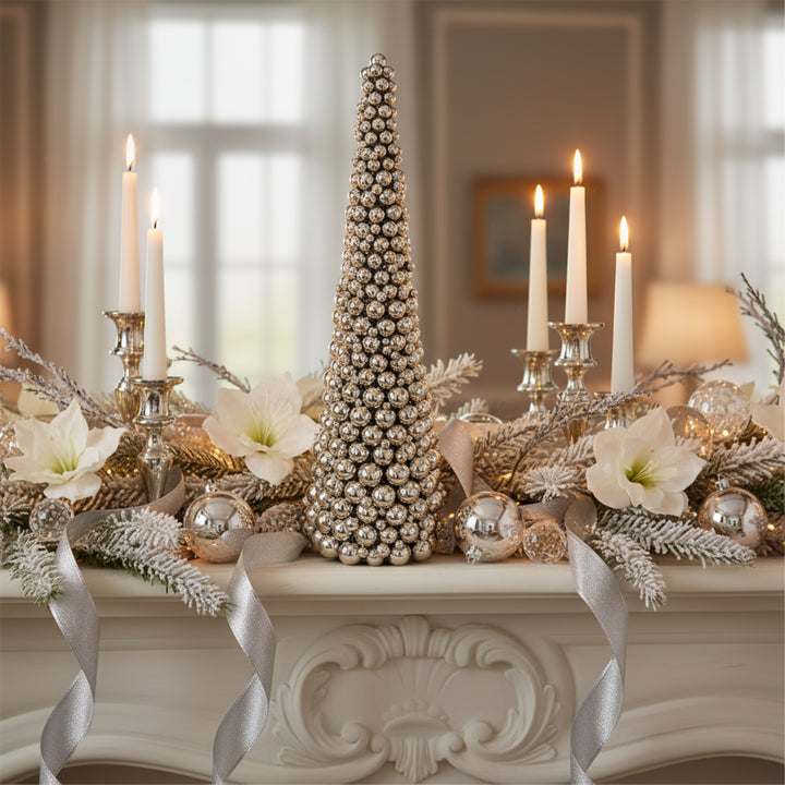 BUBBLE TREE DARK SILVER 128CM