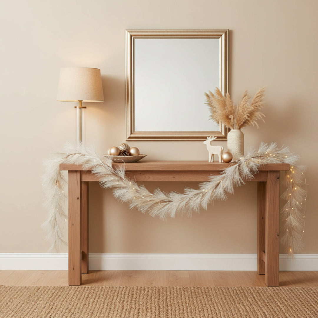 GLITTER GARLAND CHAMPAGNE 180CM