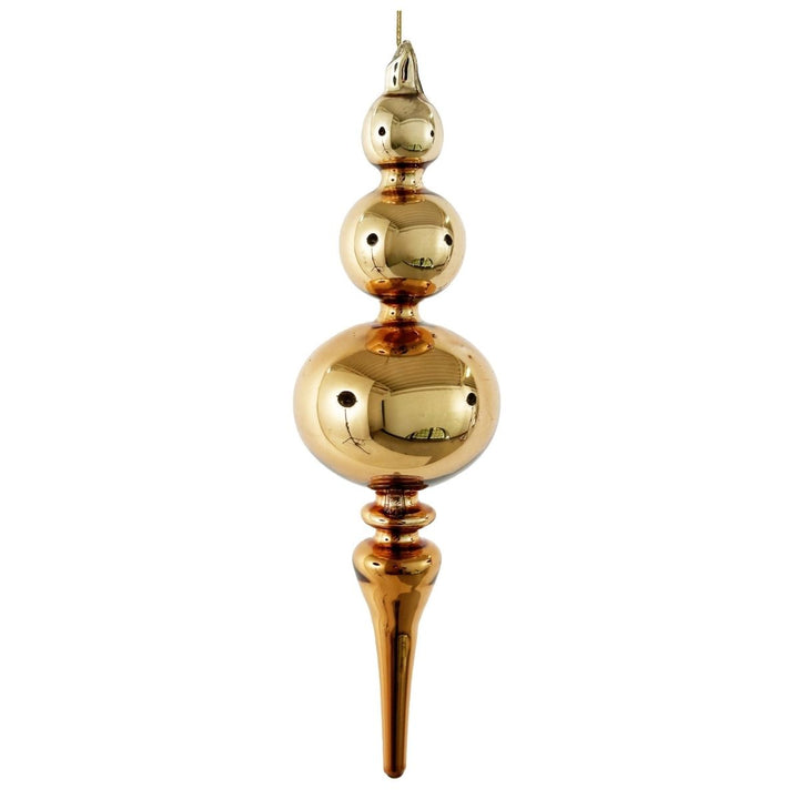 GLASS DROP SHINY DK GOLD 21,5CM