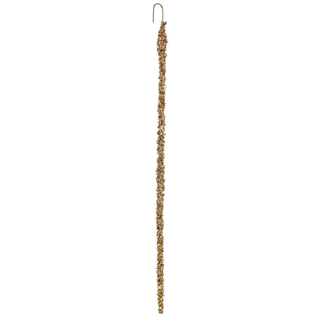 GLASS GLITTER ICICLE BAG12 GOLD 25CM - SHISHI - Compralo en CorinneRegalos.com