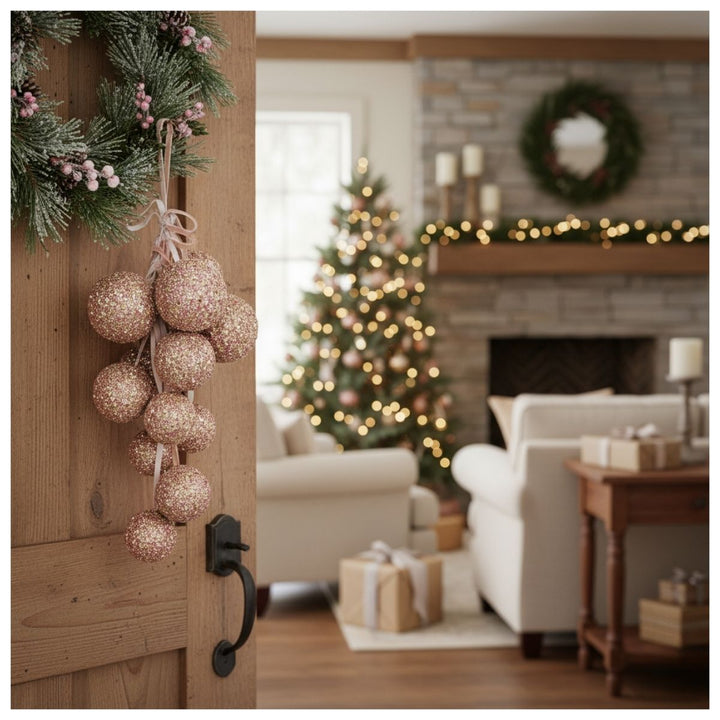 BALL BUNDLE13 PINK VELVET RIBBON 40CM