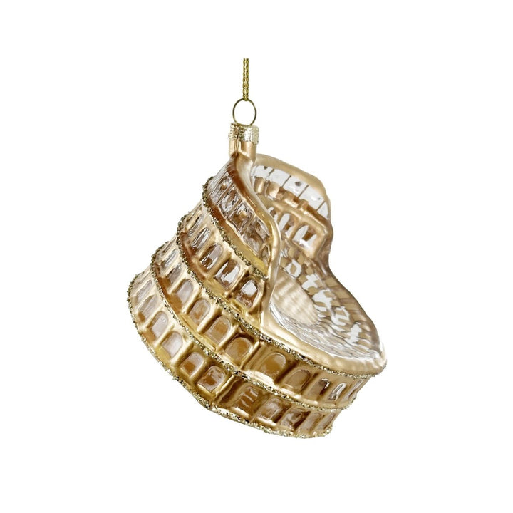 GLASS COLOSSEUM CLEAR GOLD 9CM - SHISHI - Compralo en CorinneRegalos.com