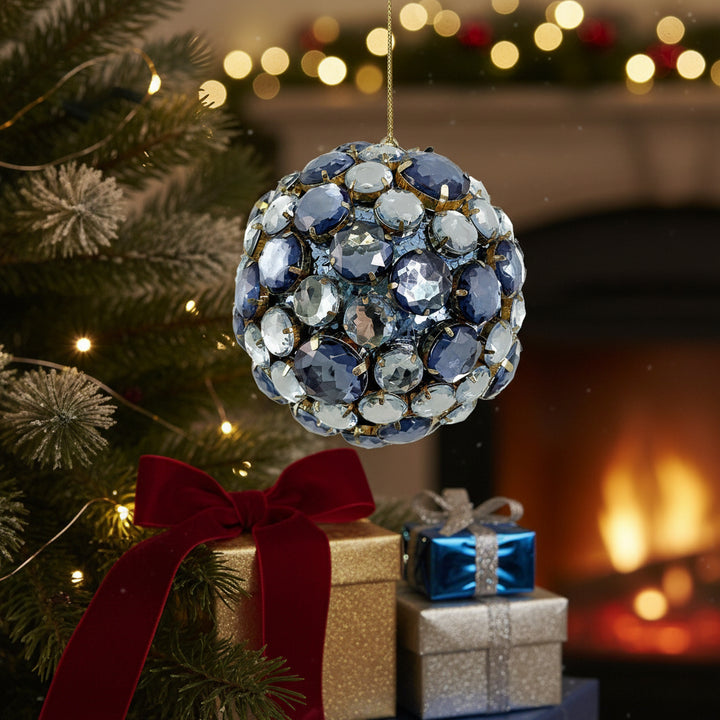 JEWEL BALL LT BLUE 9CM