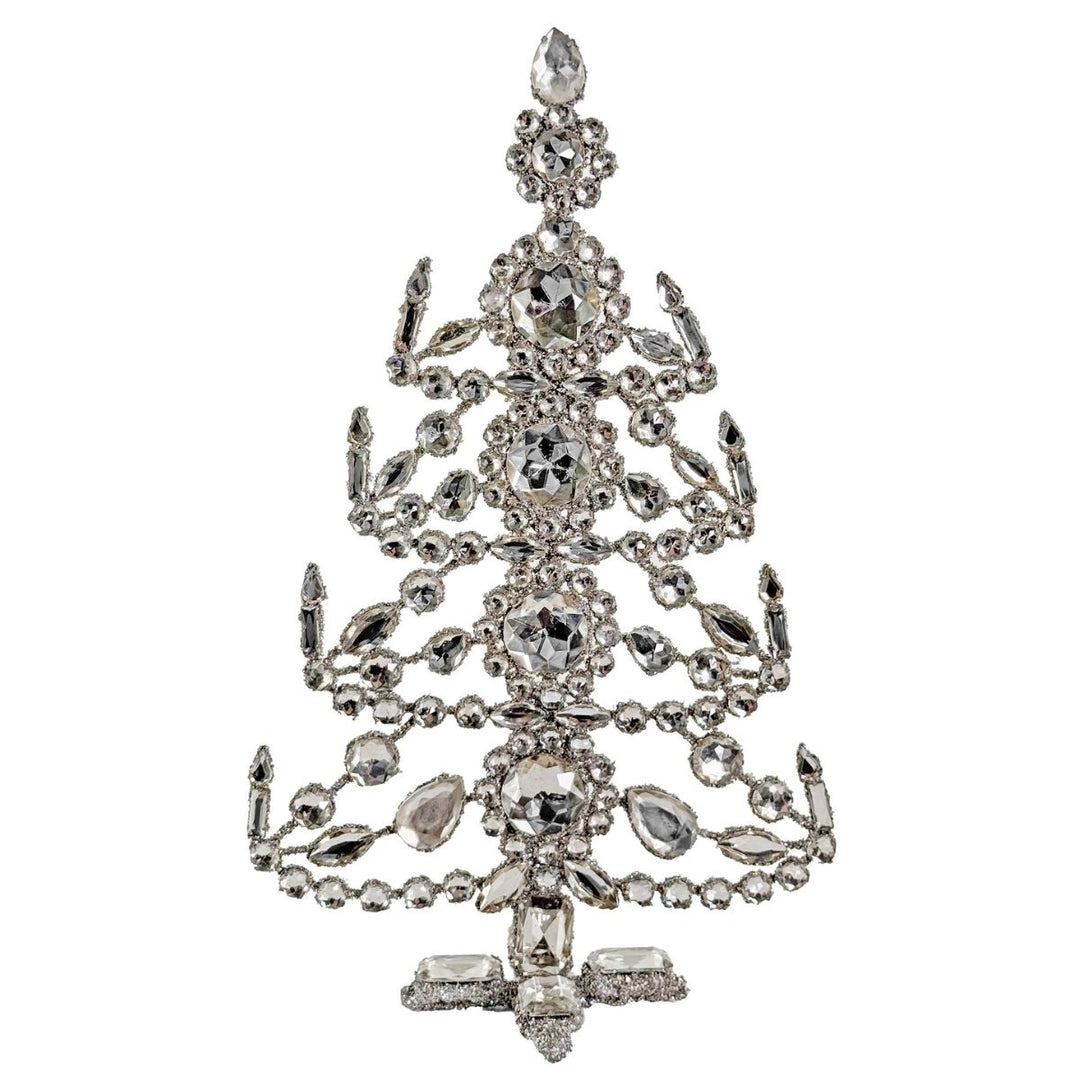 GEM TREE SILVER WITH CANDLES GLITTER 34CM - SHISHI - Compralo en CorinneRegalos.com