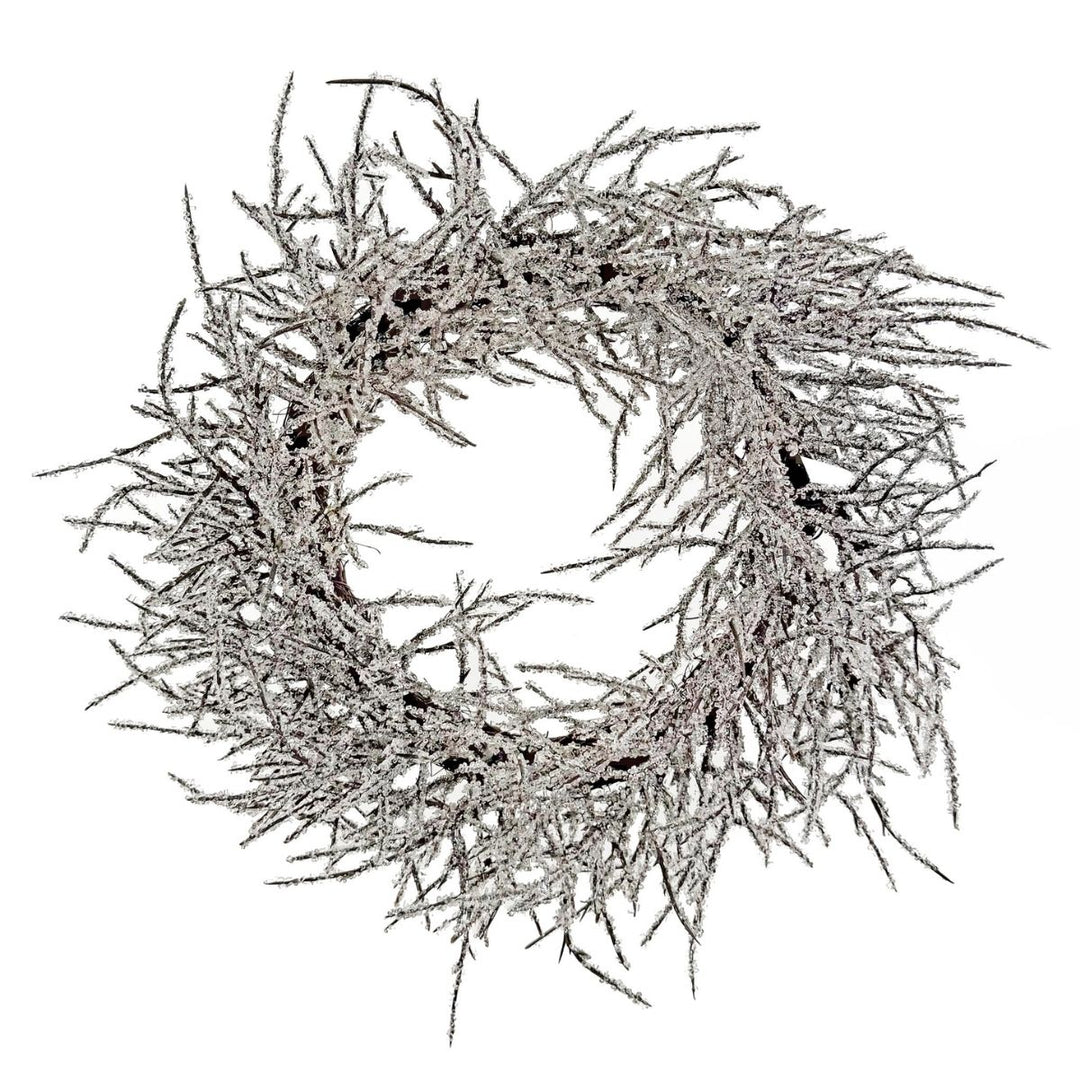 BRANCH WREATH FROSTED 55CM - SHISHI - Compralo en CorinneRegalos.com