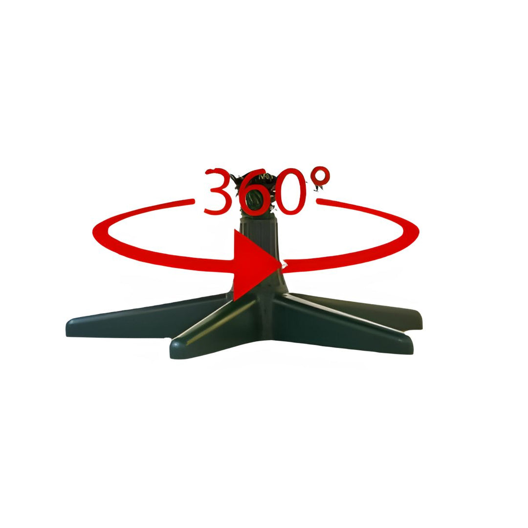 CHRISTMAS TREE STAND ROTATING US UP TO 35KG AND 2,4M TREE GREEN