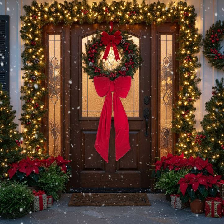 VELVET BOW PUFFED RED 155CM - SHISHI - Compralo en CorinneRegalos.com