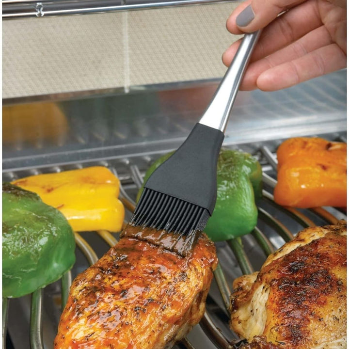 PRO SILICONE BASTING BRUSH WITH STAINLESS STEEL HANDLE