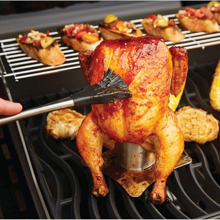 PRO SILICONE BASTING BRUSH WITH STAINLESS STEEL HANDLE