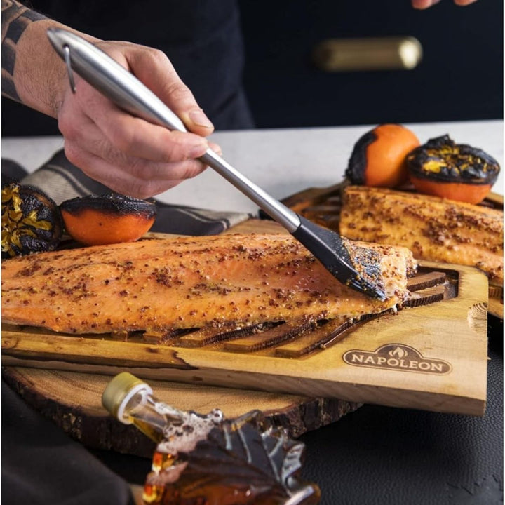 PRO SILICONE BASTING BRUSH WITH STAINLESS STEEL HANDLE