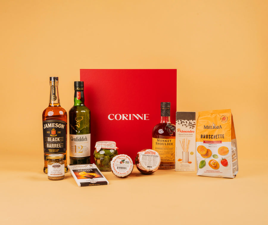 CANASTA FESTIVA: WHISKY Y EXQUISITEZ - CORINNE - Compralo en CorinneRegalos.com