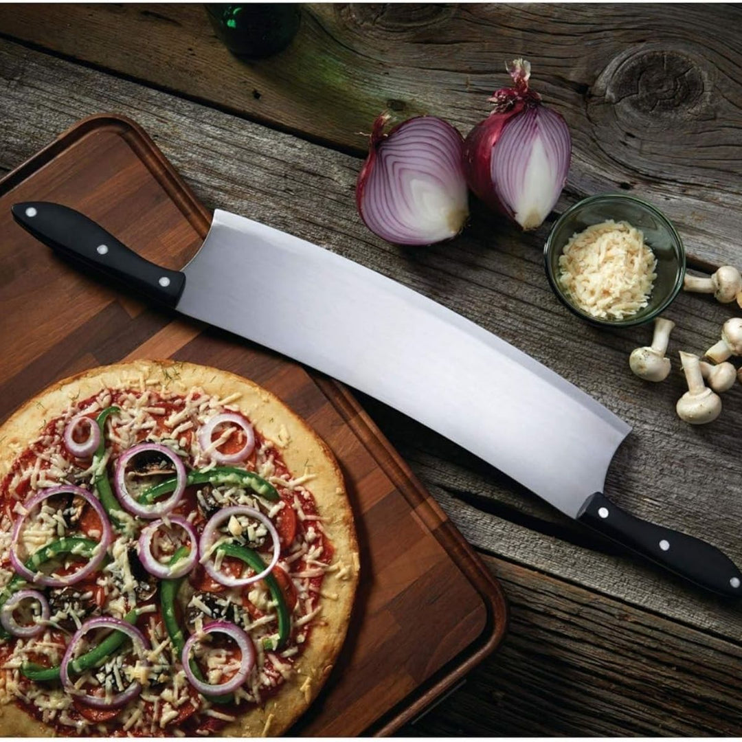 ROCKING PIZZA CUTTER AND CHOPPER