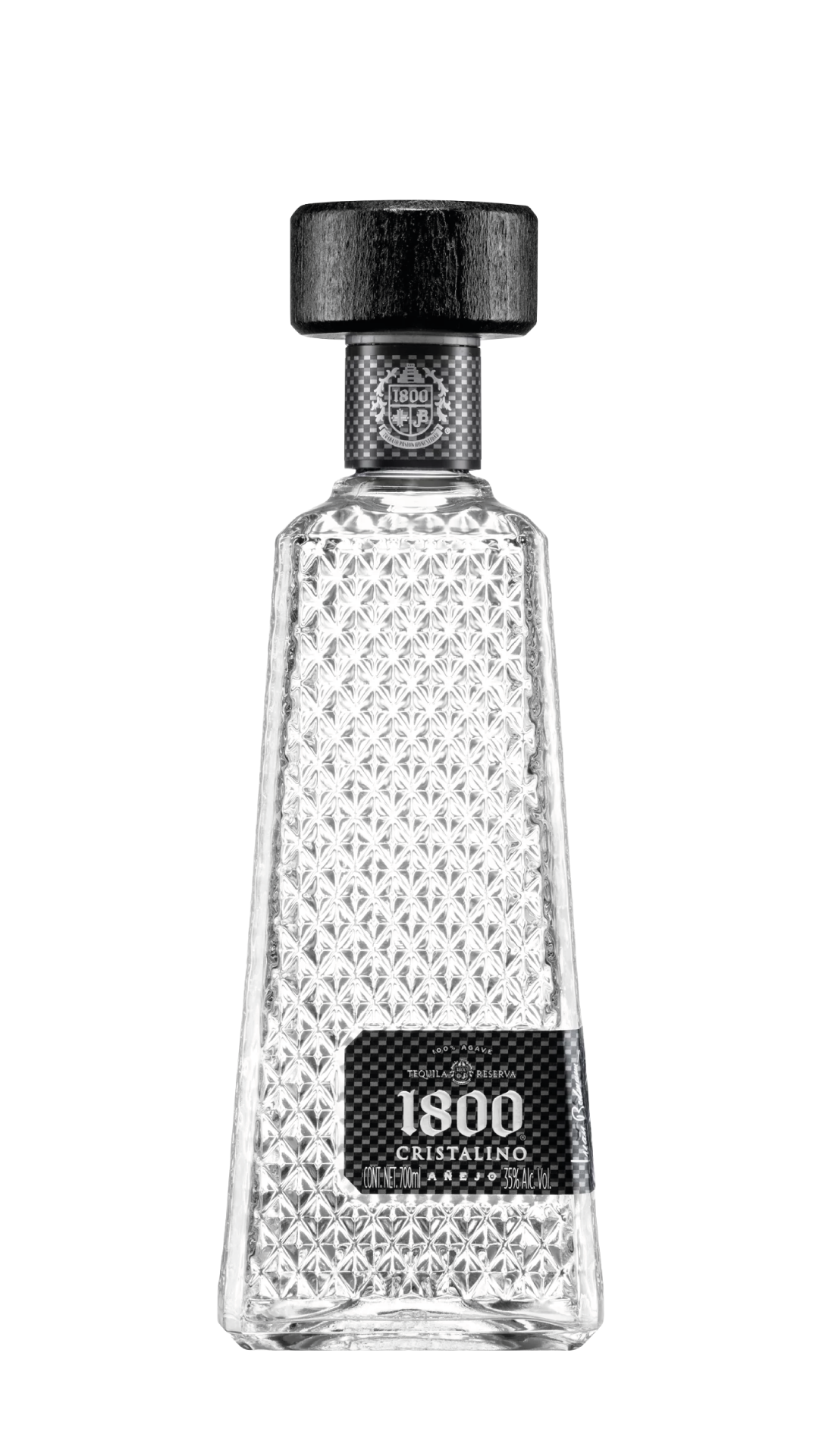BOT. TEQUILA 1800 CRISTALINO RESERVA - ALCAZAREN - Compralo en CorinneRegalos.com