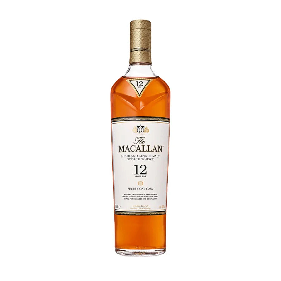BOT. THE MACALLAN 12 YO SHERRY OAK CASK - ALCAZAREN - Compralo en CorinneRegalos.com