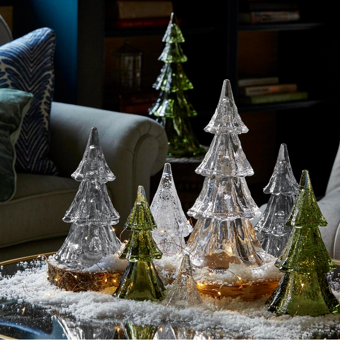 BERRY & THREAD EVERGREEN 10.5 STACKABLE GLASS TREES