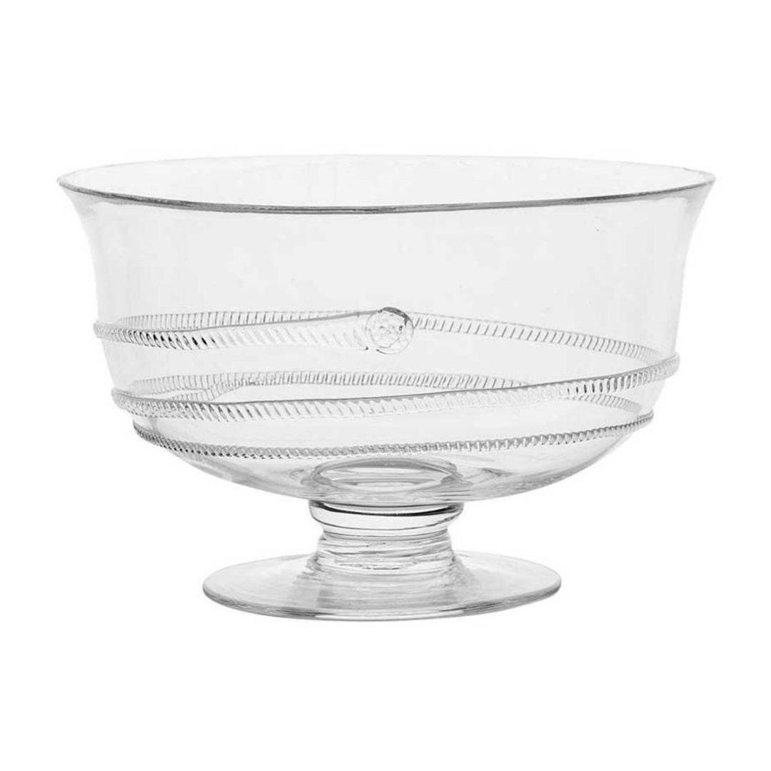 "AMALIA 10"" FOOTED BOWL - CLEAR"