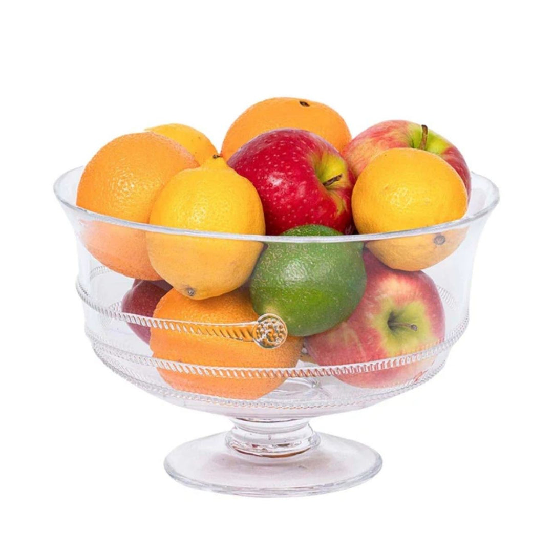 "AMALIA 10"" FOOTED BOWL - CLEAR"