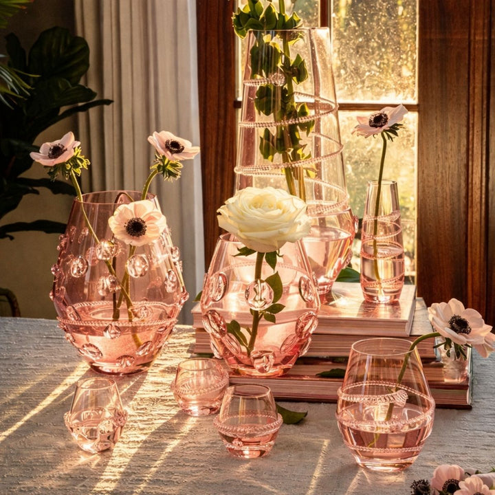 ASSORTED MINI PINK VASES SET/3 GALLERIE MINI VASE TRIO