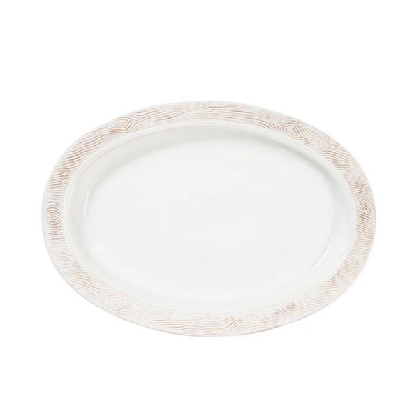 BLENHEIM OAK 18  PLATTER ­ WHITEWASH - JULISKA - Compralo en CorinneRegalos.com