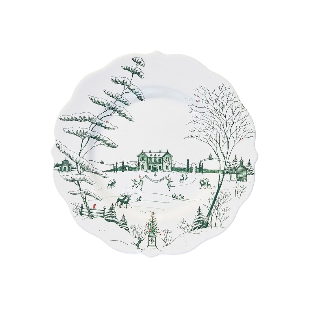 Country Estate Winter Frolic Dinner Plate - Evergreen - JULISKA - Compralo en CorinneRegalos.com