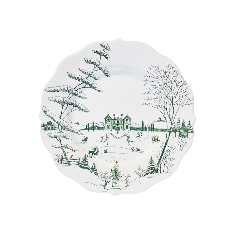 Country Estate Winter Frolic Dinner Plate - Evergreen - JULISKA - Compralo en CorinneRegalos.com