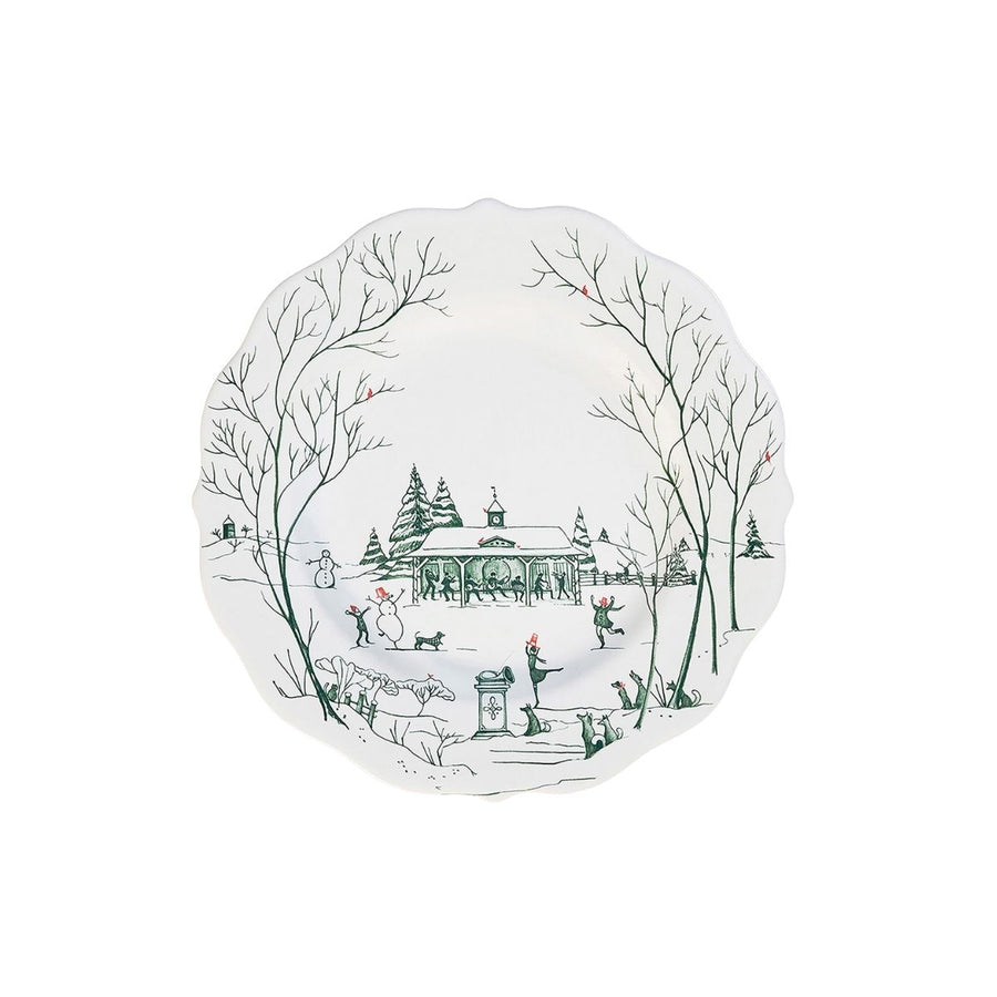 Country Estate Winter Frolic Dessert/Salad Plate - Evergreen - JULISKA - Compralo en CorinneRegalos.com