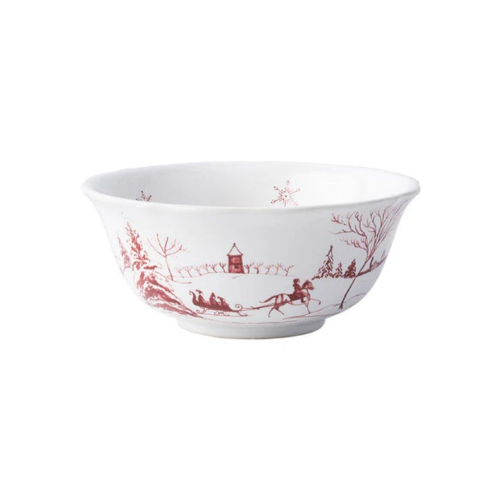 CEREAL ICE CREAM BOWL CE RUBY 6.5INCHW WINTER FROLIC