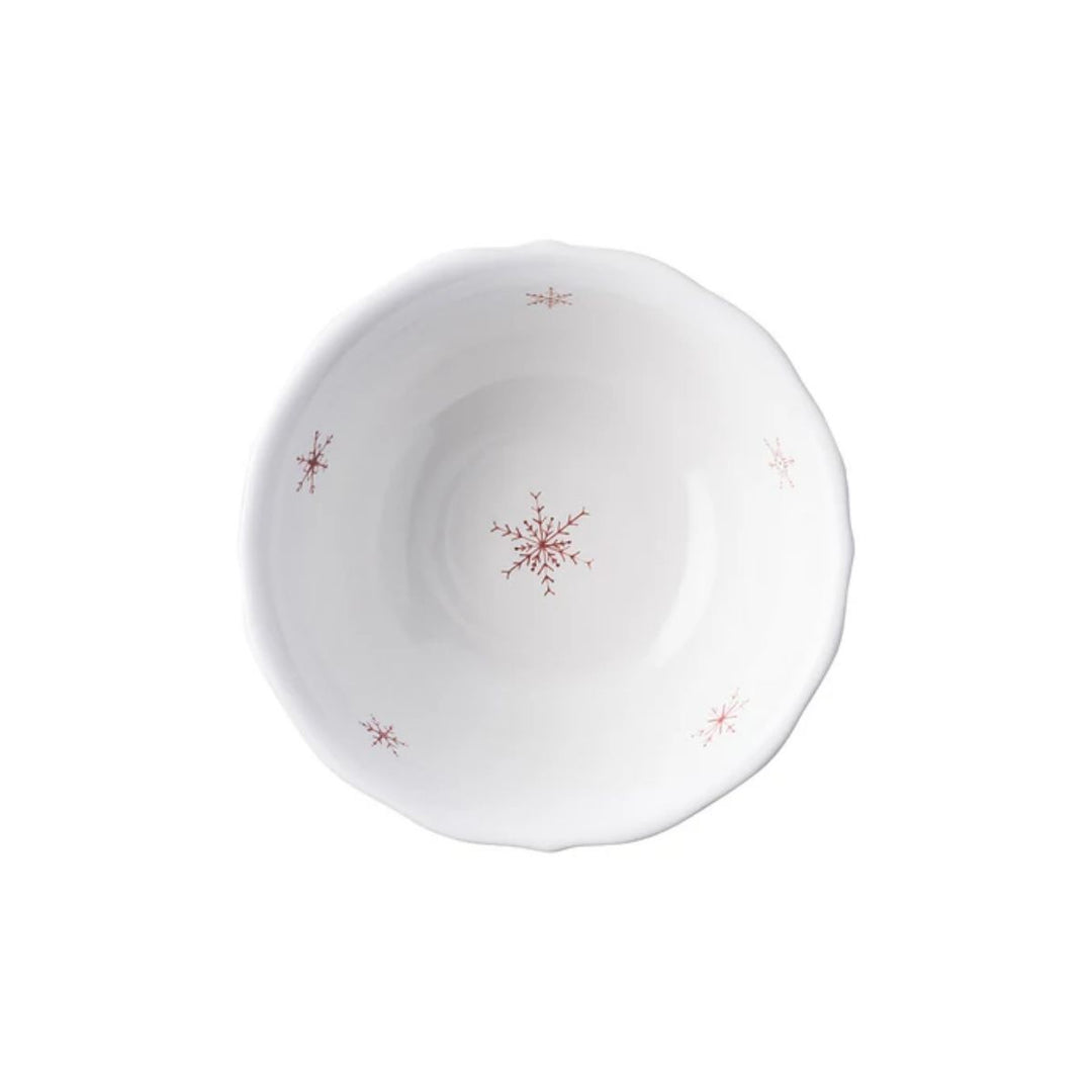 CEREAL ICE CREAM BOWL CE RUBY 6.5INCHW WINTER FROLIC