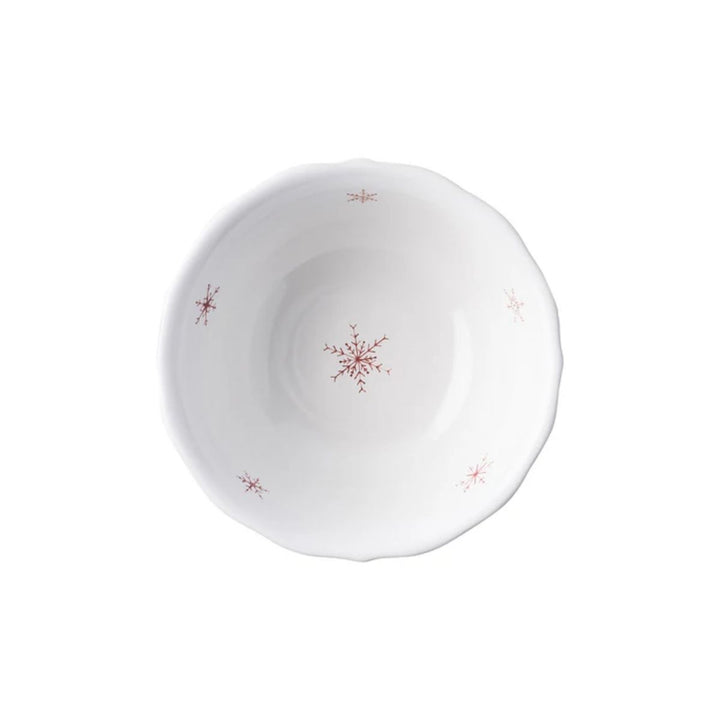 CEREAL ICE CREAM BOWL CE RUBY 6.5INCHW WINTER FROLIC