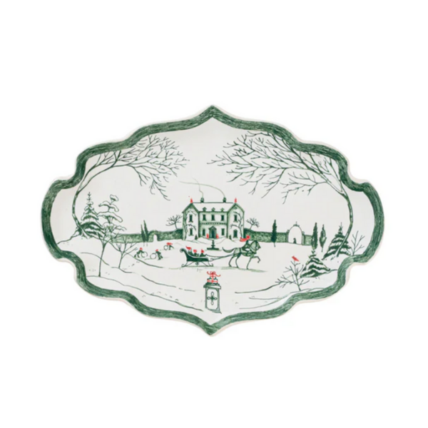 COUNTRY ESTATE WINTER FROLIC GIFT TRAY­ EVERGREEN - JULISKA - Compralo en CorinneRegalos.com