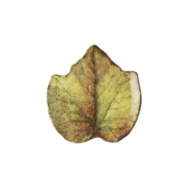 FOREST WALK LEAF COCKTAIL PLATE SET/4