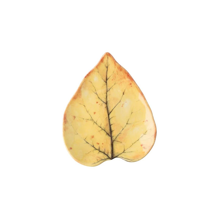 FOREST WALK LEAF COCKTAIL PLATE SET/4