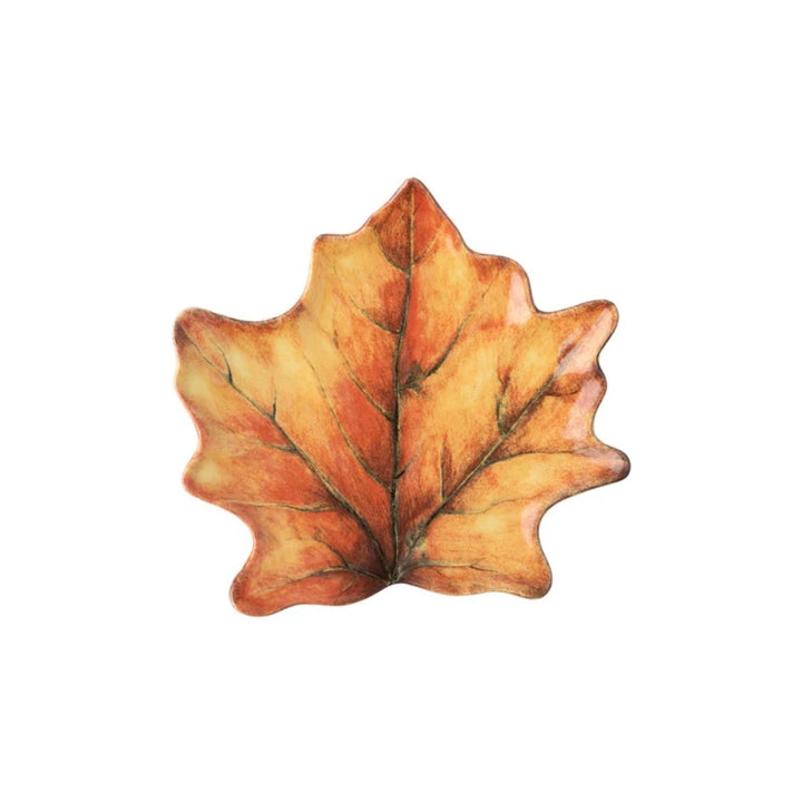 FOREST WALK LEAF COCKTAIL PLATE SET/4