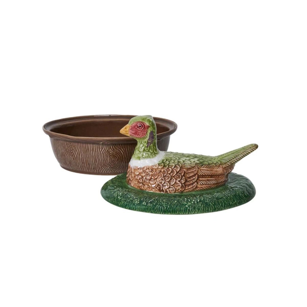 Forest Walk Pheasant Baker with Lid - Multi