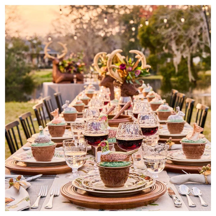 Forest Walk Deer Bowl with Lid - Multi