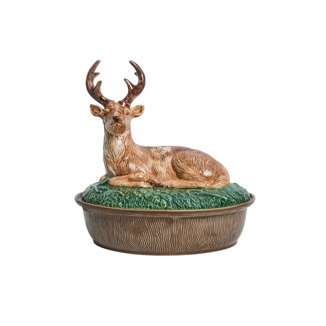 FOREST WALK STAG BAKER WITH LID - MULTI - JULISKA - Compralo en CorinneRegalos.com