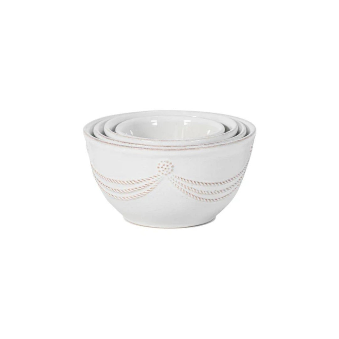 NESTING PREP BOWLS SET 4 B&T WHITE