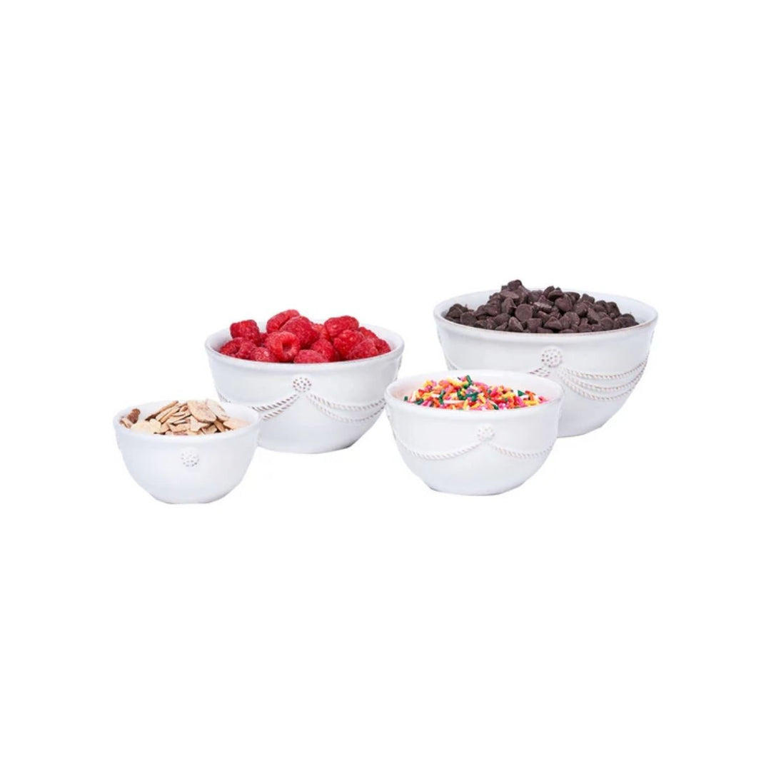 NESTING PREP BOWLS SET 4 B&T WHITE