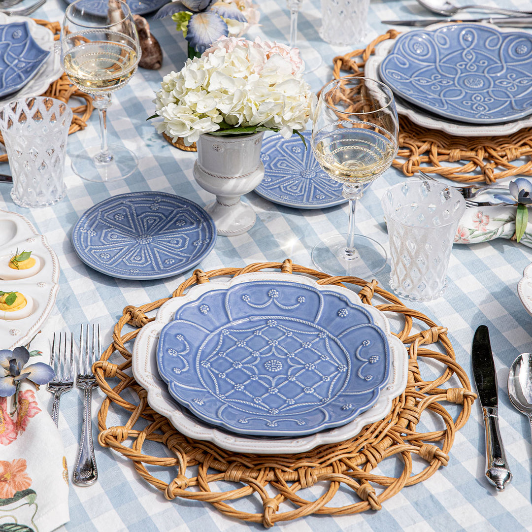 JARDINS DU MONDE DESSERT/SALAD PLATE ASSORTED SET/4 - CHAMBRAY
