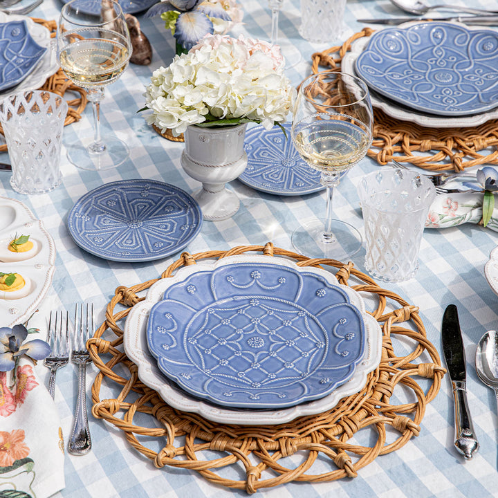 JARDINS DU MONDE DESSERT/SALAD PLATE ASSORTED SET/4 - CHAMBRAY