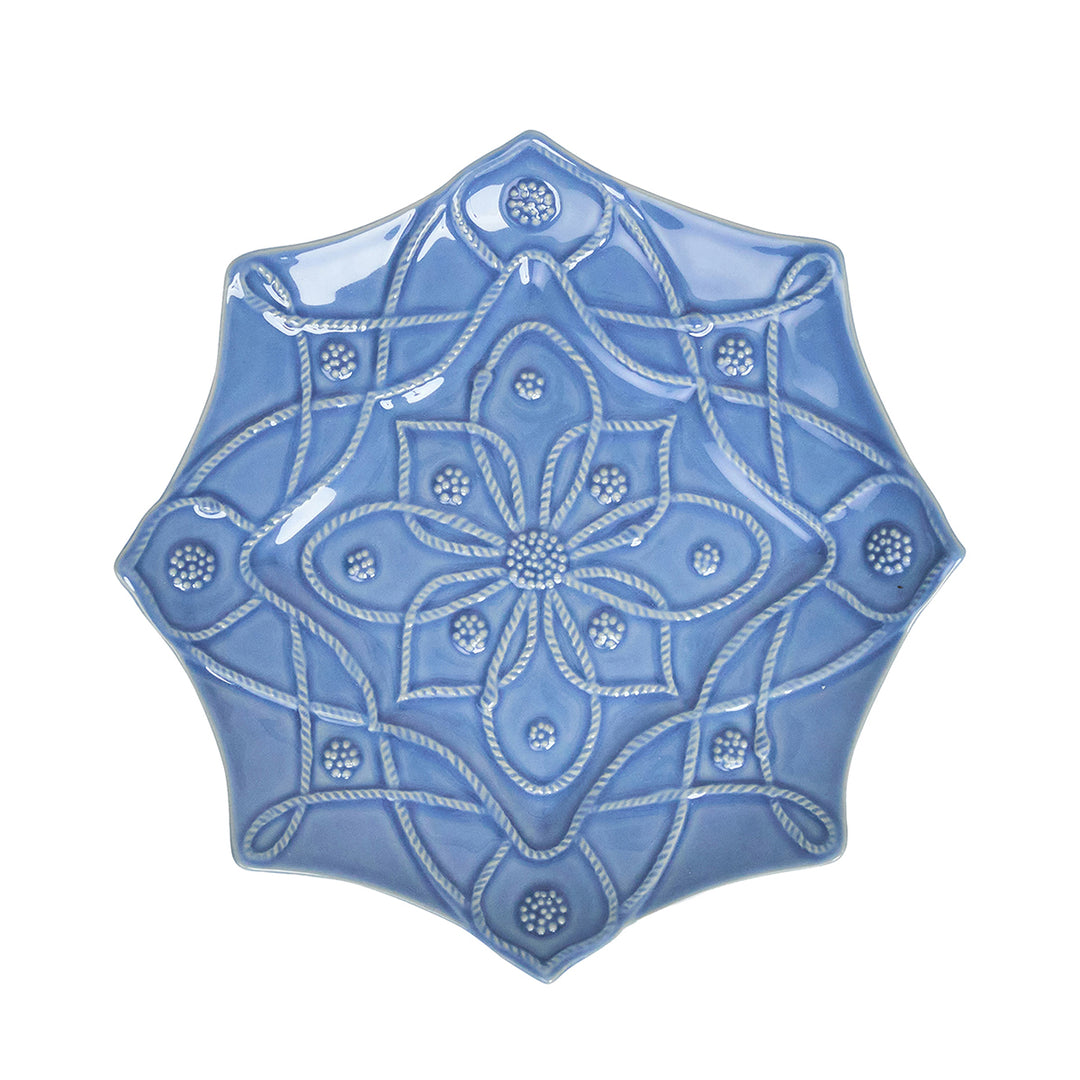 JARDINS DU MONDE DESSERT/SALAD PLATE ASSORTED SET/4 - CHAMBRAY