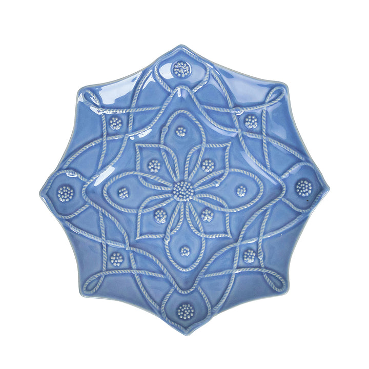 JARDINS DU MONDE DESSERT/SALAD PLATE ASSORTED SET/4 - CHAMBRAY